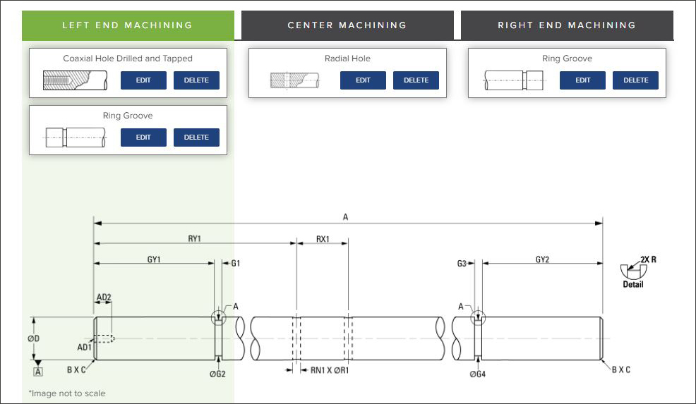 Shafting special machining